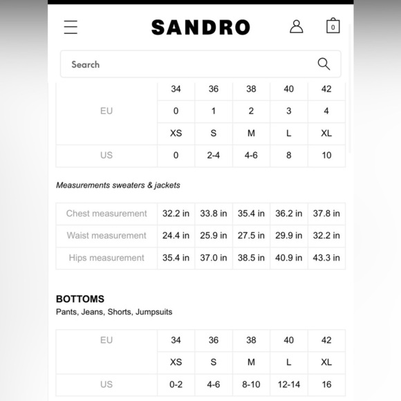 Sandro blue skinny jeans full zip side indigo blue ribbed - Picture 6 of 6